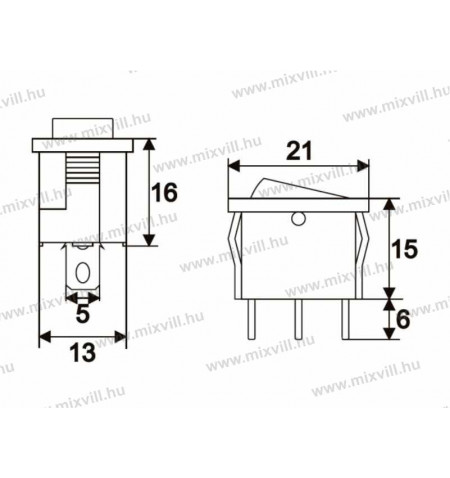 Mini-3_be-ki_billeno_kapcsolo_piros_vilagitassal_09019PI_1-0_allas_6A_250V_meret