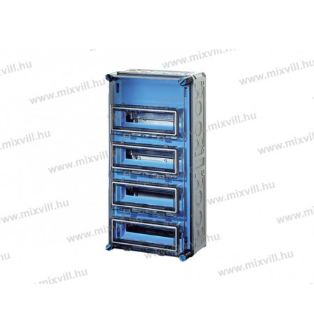 Hensel-MI71444-kismegszakito-szekreny-atlatszo-fedellel-48-modulos