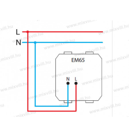 Modul USB töltő aljzat 5V 1A fehér EM65PW(38405) Modul USB töltő aljzat 5V 1A fehér EM65PW(38405)