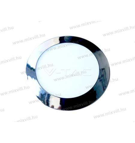 V-TAC_6340_Led_panel_kerek_Krom_12W_IP20_3000K_1000lm_240V