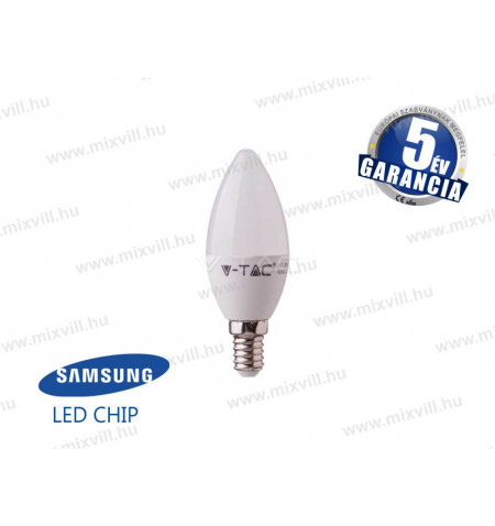V-TAC_171_LED_lampa_E14_gyertya_5,5W_3000K_470lm_Samsung_Chip