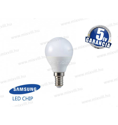 V-TAC_169_LED_lampa_E14_gomb_5,5W_4000K_470lm_Samsung_Chip
