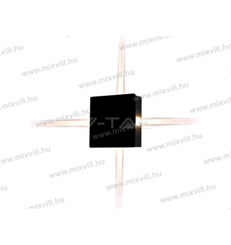 V TAC SKU 8212 oldalfali lámpa 440lm 4W 4000K IP65 fekete V TAC SKU 8212 oldalfali lámpa 440lm 4W 4000K IP65 fekete