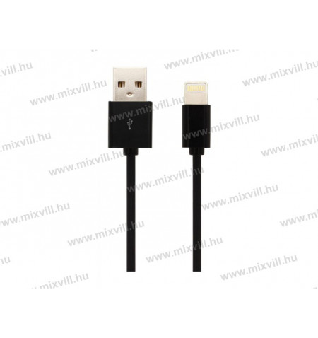 V-tac_Sku-8452_iphone_USB_kabel_MFI_fekete