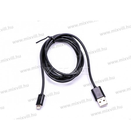 V-tac_Sku-8452_iphone_USB_kabel_MFI_fekete_