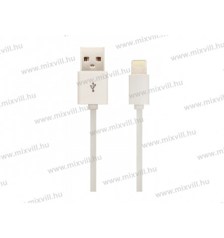 V-tac_Sku-8453_iphone_USB_kabel_MFI_feher