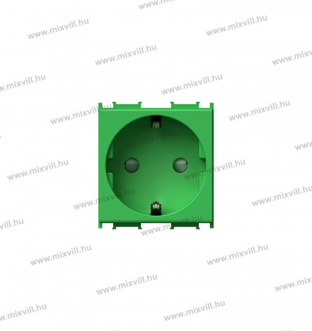 VM10gr_Ketmodulos_Schuko-zold-csatlakozoaljzat+KS_Modul_kep2