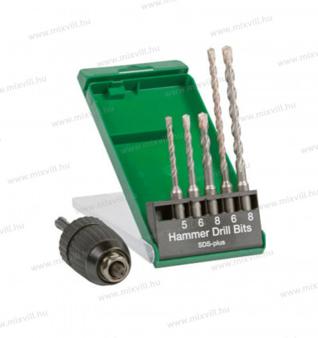 Hikoki 751030_SDS-plus-furoszar-keszlet-tokmány-adapter
