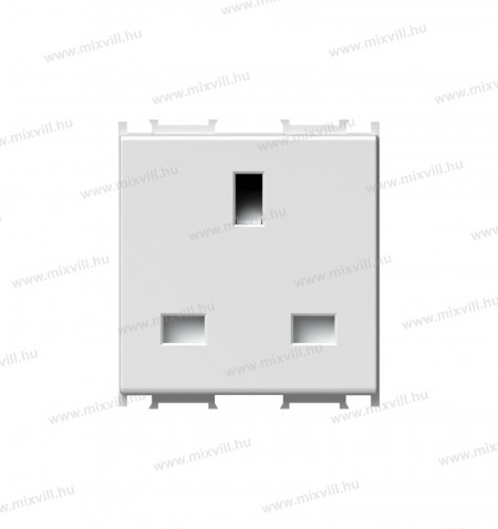 MODUL-angol-dugalj-brit-feher-BS1363-2-13A-250VAC-VM52PW-18591