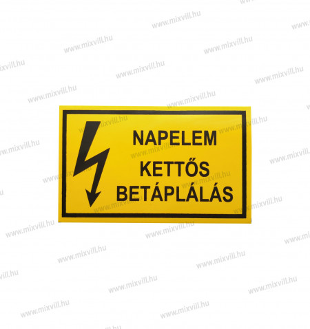 Matrica_Napelem_kettos_betaplalas_sarga