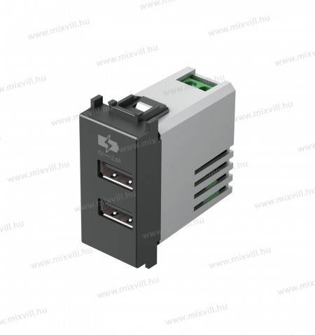 MODUL-1M-dupla-USB-tolto-aljzat-5V-2xport-antracit-EM67AT-38488