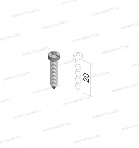 MODUL-CM17-csavarszett-szerelokeret-rogzites-100db-3,5x20mm