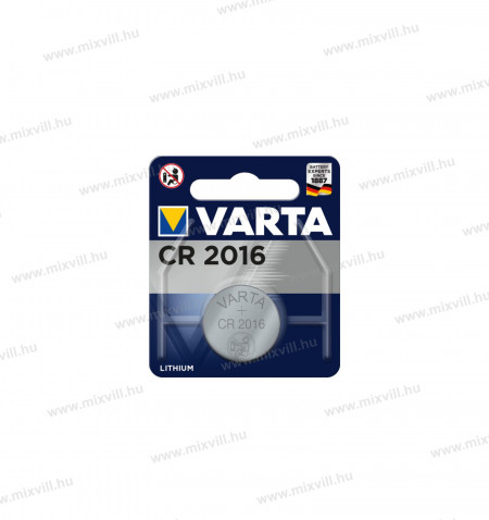 Varta-CR2016-lithium-gomb-elem-3V-fotoelem