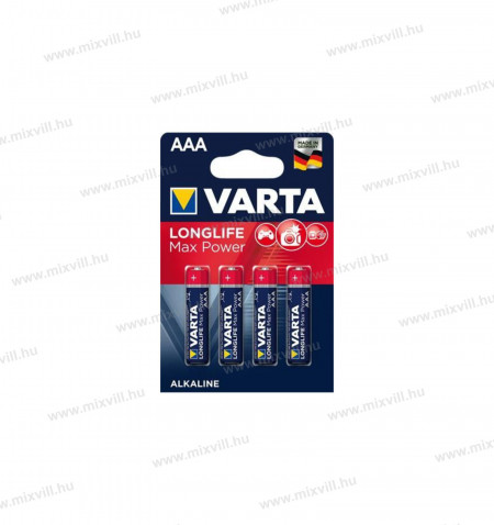 Varta-MAX-Tech-Longlife-Max-Power-alkali-mikro-ceruza-elem-AAA-BL4