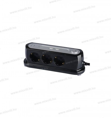 V-TAC-SKU-8817-3-as-asztali-eloszto-kapcsoloval-2-USB-port-3x1,5mm2-hossz-14m