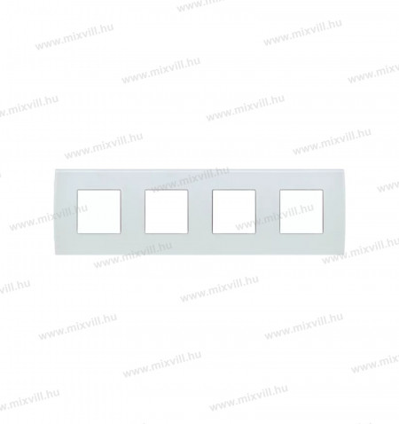 MODUL-PURE-jegfeher-diszito-keret-kapcsolo-4x2modul-uveg-OP28GW-27490