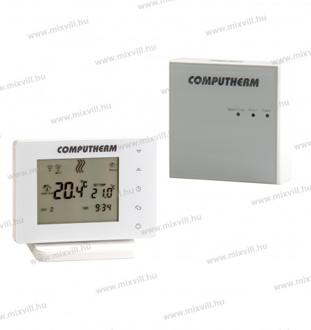 Computherm-E400RF-WiFi-termosztat-vezetek-nelkuli-erintogomb-vezerlo-feher