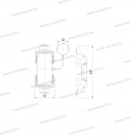XBS-INC-29654S-nehezcsatlakozo-fedel-aluminium-16Polus-meret