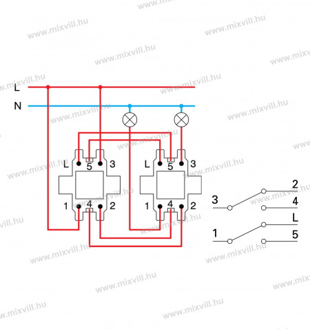 LOGIQ-106+6-kapcsolo-dupla-valto-alternativ-10A-250VAC-bekotese-15038-SQ63PWXO-sullyesztett