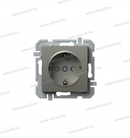 LOGIQ-2+F-dugalj-konnektor-biztonsagi-zsalu-retesz-16A-250VAC-titanium-17007-VQ10TIXO