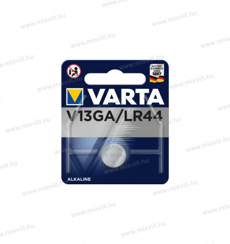 Varta-V-13GA-LR44-1,5V-BL1-gombelem-taviranyito-szamologep-alkalielem