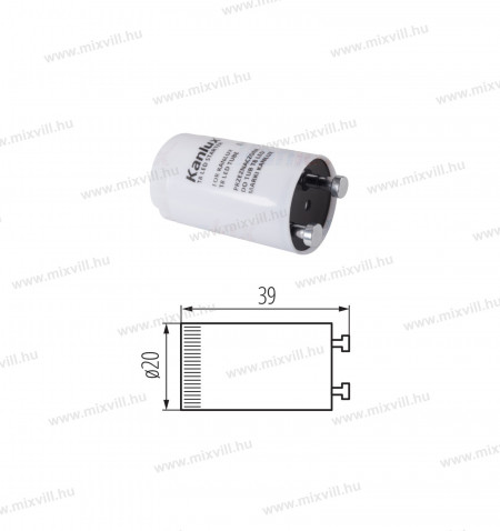 Kanlux-T8-LED-fenycso-gyujto-starter-26069-fenycsogyujto-85-265VAC