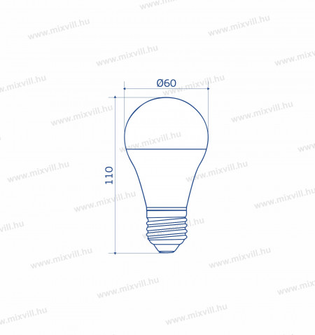 LED-izzo-A60-e27-10W-hagyomanyos-4000k-3000k-6500k-omu-lighting-emelt-fenyu-meret