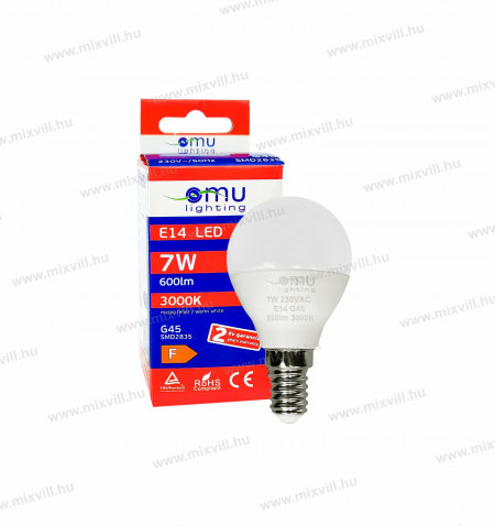 LED-izzo-G45-e14-7W-hagyomanyos-3000k-meleg-feher-omu-lighting-foglalat-izzo-kisgomb-ego