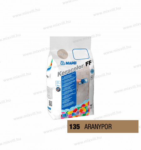 MAPEI-Keracolor-FF-Flex-5kg-135-aranypor-szin-cementkotesu-fugazohabarcs-6mm-fugaszel-5N13505AU