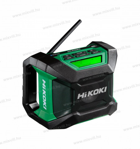 Hitachi-HiKOKI-UR18DA-W4Z-Akkus-radio-Bluetooth-tolto-nelkul