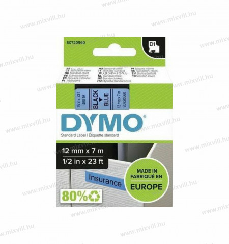 DYMO-12mmx7m-feliratozogep-D1-szalag-kek-fekete-45016-S0720560-