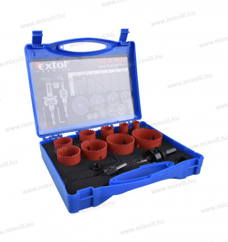 Extol-8801604-korkivago-keszlet-HSS-Bi-metal-13db-os-muanyag-fa-gipszkarton