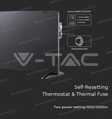 V-TAC-SKU-8662-elektromos-futopanel-konvektor-2000W-IP24-fekete