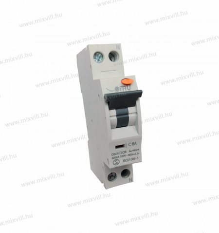 OMRCBO061A06B003-firelé-kismegszakito-rcbo-6a-c-030mA-omu-system