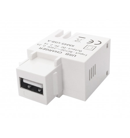 OMU-system-KM45-USB-A-keystone-ajzat-csatlakozo-muanyag-csatornaba