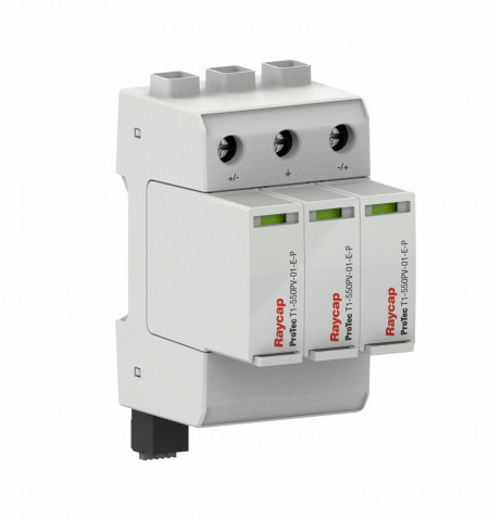 Raycap-PV-Protec-T1-1100PV-3+0-01-E-R-1100VDC-tulfeszultseg-levezeto-napelem-T1+T2-B+C-tavkijelzo-59