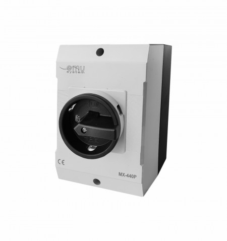 OMU-system-MX-440P-tokozott-4-polus-ipari-forgocsapos-ki-be-kapcsolo-40A