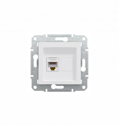 schneider-electric-asfora-EPH04370121-fenyes-feher-utp-aljzat-rj45-cat5e-keret-nelkul