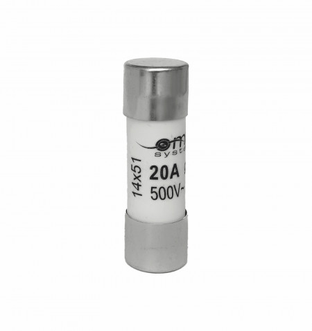 OMU-System-14x51-hengeres-olvadobetet-biztositek-gG-500VAC-20A-EN60269-IEC60269