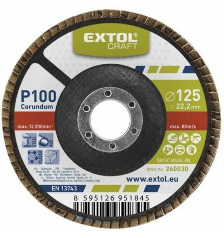 Extol-260030-LamellAs-csiszolo-125x22