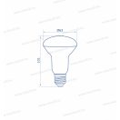 OMU Lighting LED izzó E27 R63 8W 806lm 6500K hideg fehér garancia 3 év
