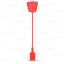 V-tac SKU-3480 piros E27 foglalat mennyezetrózsával V-tac