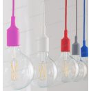 V-tac SKU-3480 piros E27 foglalat mennyezetrózsával V-tac