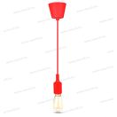 V-tac SKU-3480 piros E27 foglalat mennyezetrózsával V-tac