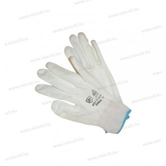 Extol 865101 KÖTÖTT KESZTYŰ Fehér NYLON M kif.