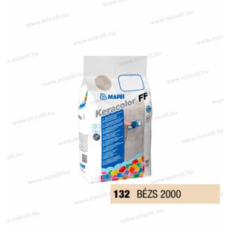   MAPEI Keracolor FF Flex 2kg 132 (bézs) cementkötésű fugázóhabarcs 6mm fugaszél. 5N13228AU