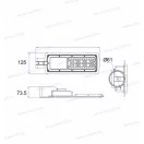 OMU Lighting LED közvilágítási lámpa 50W KV0504000 6000lm 4000K villogásmentes utcalámpa 30000h 3 év