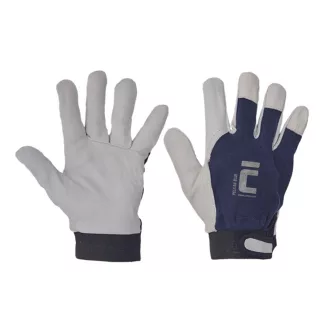   Extol 84516 kesztyű, kecskebőr, PELICAN Blue kombinált kesztyű, 10