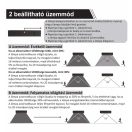 OMU Lighting BRICK SOL-LBR-6W-B solar LED fali lámpa 6W, 4000K, 900lm, fekete