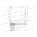 XBS OT DIN PMM112 fém szerelőlap DIN 2 szekrényhez